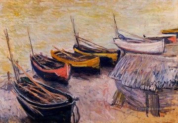 クロード・モネ Painting - 浜辺のボート クロード・モネ